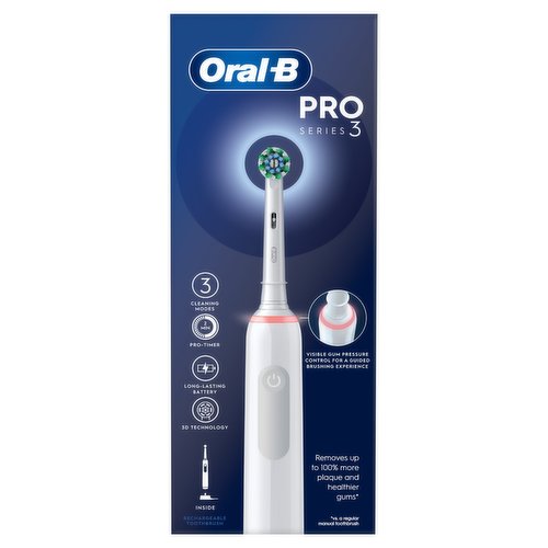 ORAL-B PRO SERIES 3 BROSSE À DENT ÉLECTRIQUE BLANC