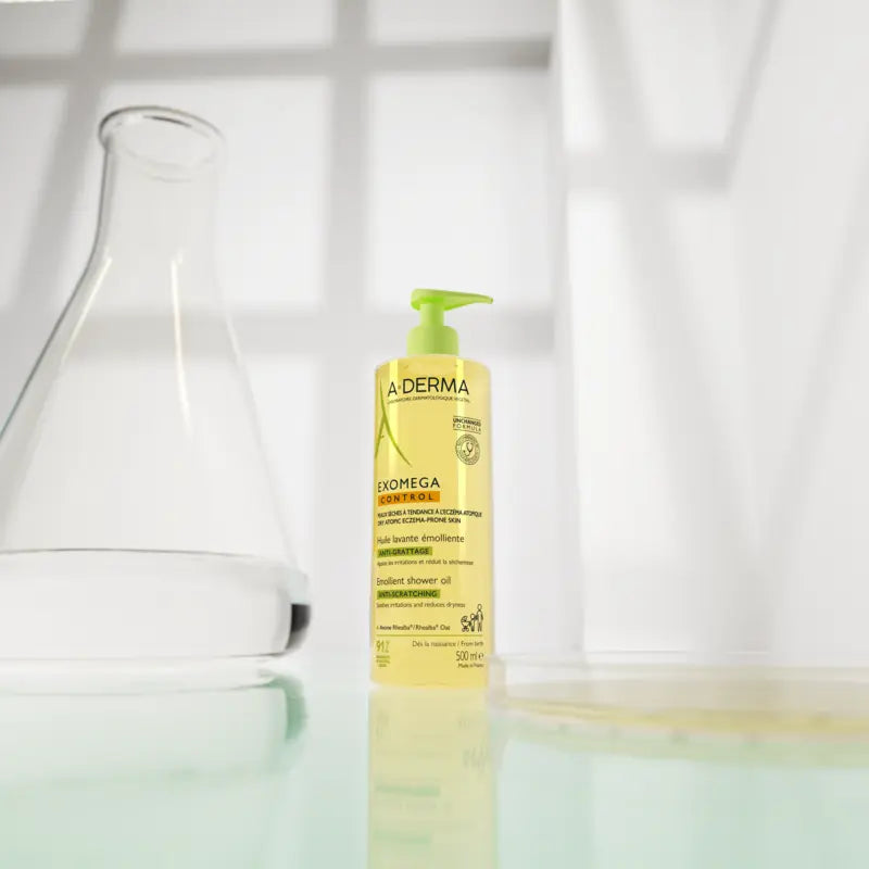 A-DERMA HUILE LAVANTE PEAUX SÉCHES A TENDANCE A L’ECZEMA ATOPIQUE ANTI GRATTAGE 500ML