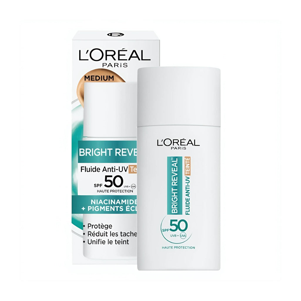 L’ORÉAL PARIS BRIGHT REVEAL FLUIDE ANTI-UV TEINTÉ SPF50+ 50ML