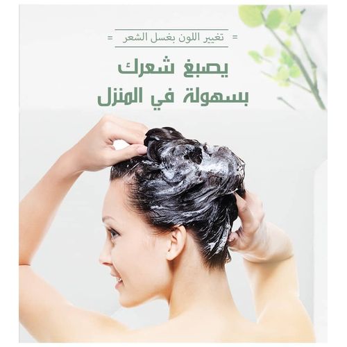 SHAMPOOING COLORANT NATUREL MARRON FONCÉ  - FAST - À L’HUILE D’ARGAN - 400ML