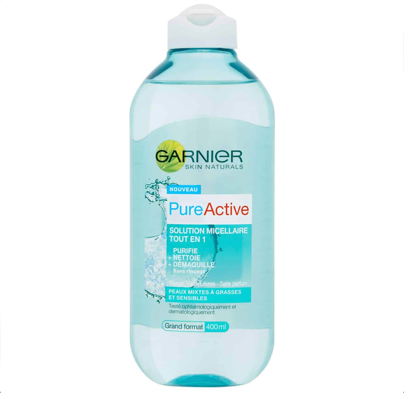 GARNIER EAU MICELLAIRE PURE ACTIVE TOUT EN 1 400ML