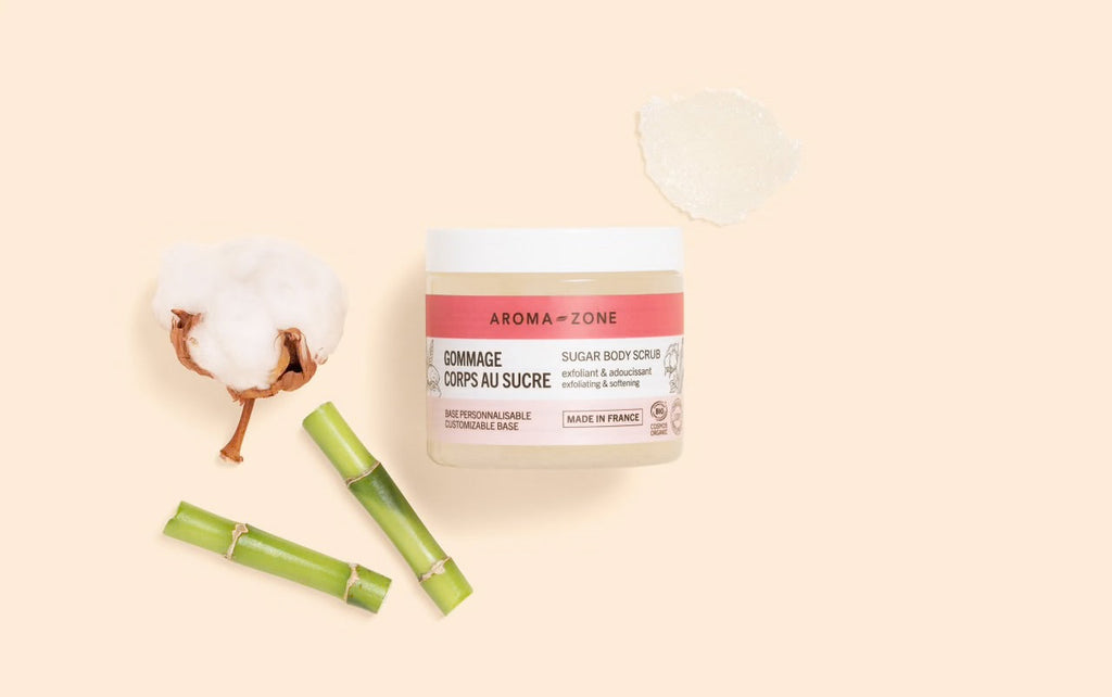 AROMA ZONE GOMMAGE CORPS AU SUCRE BIO 200 ML