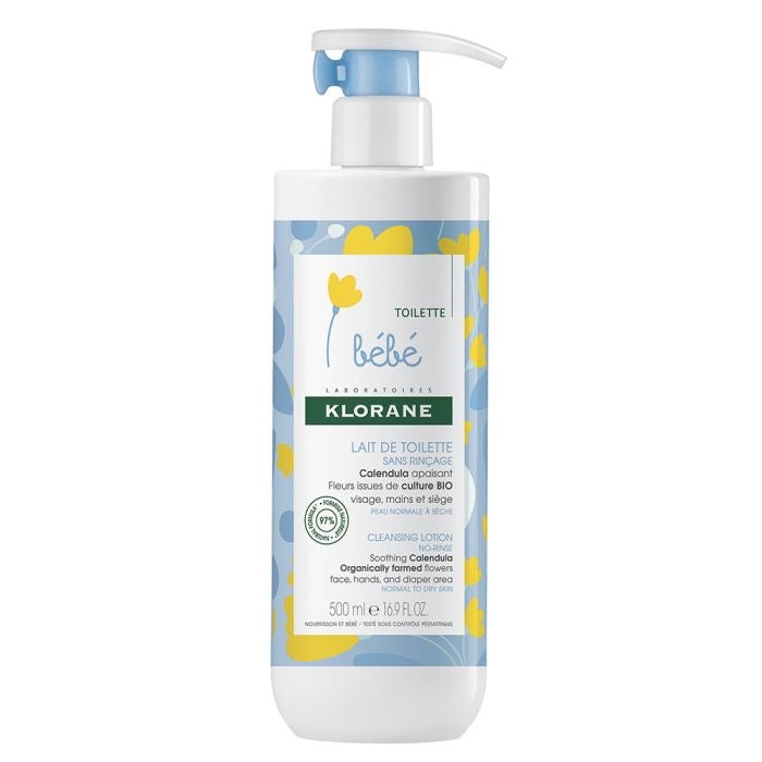 KLORANE LAIT DE TOILETTE SANS RINÇAGE BÉBÉ 500 ML