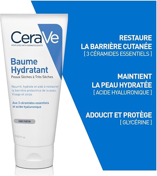 CERAVE BAUME HYDRATANT PEAUX SÈCHES À TRÈS SÈCHES 177ML