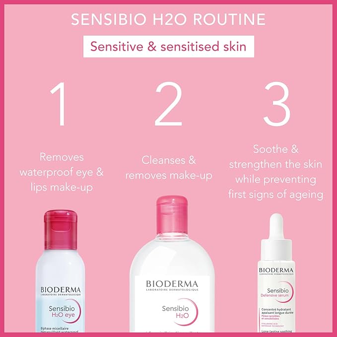 BIODERMA SENSIBIO H2O  PEAU SENSIBLE - VISAGE ET YEUX