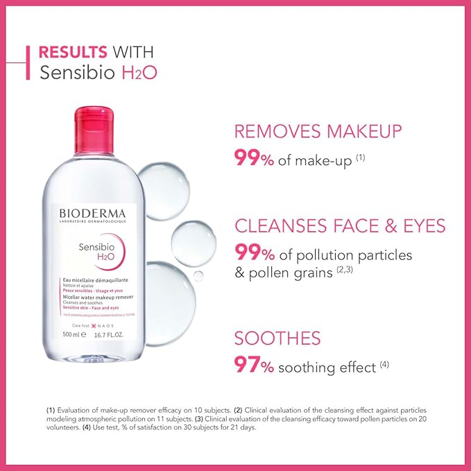 BIODERMA SENSIBIO H2O  PEAU SENSIBLE - VISAGE ET YEUX