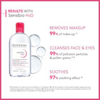 BIODERMA SENSIBIO H2O  PEAU SENSIBLE - VISAGE ET YEUX