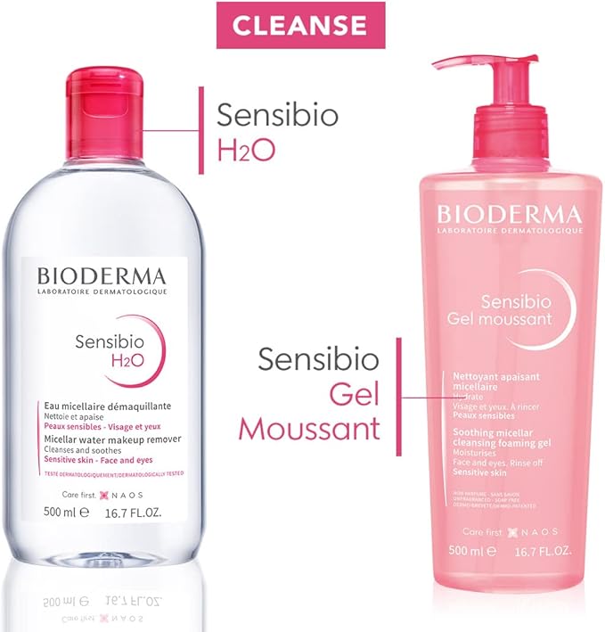 BIODERMA SENSIBIO H2O  PEAU SENSIBLE - VISAGE ET YEUX