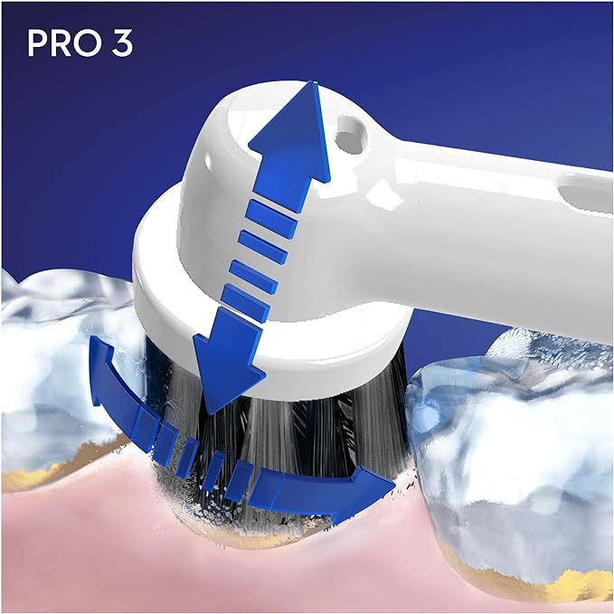 ORAL-B BROSSE À DENTS ÉLECTRIQUE RECHARGEABLE PRO 3 3000 (360°) PURE CLEAN