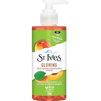 ST IVES NETTOYANT VISAGE GLOWING  ABRICOT  200ML ( PEAU TERNE )
