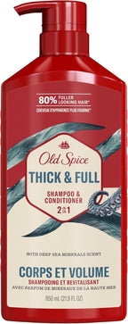 OLD SPICE THICK AND FULL 2IN1 SHAMPOO AND CONDITIONER FOR MEN 650 ML