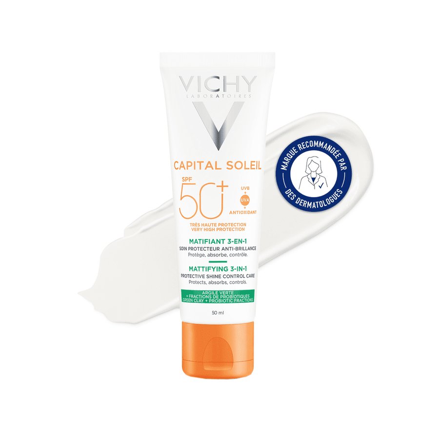 VICHY CAPITAL SOLEIL SOIN MATIFIANT 3 EN 1 SPF 50+ / 50 ML
