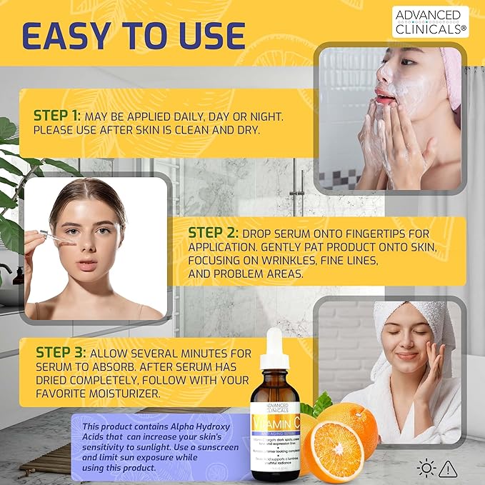 ADVANCED CLINICALS VITAMINE C SERUM ANTI AGE 52 ML