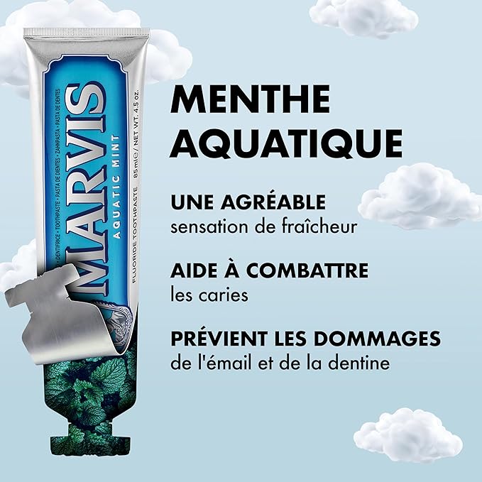 MARVIS DENTIFRICE MENTHE AQUATIQUE 85ML