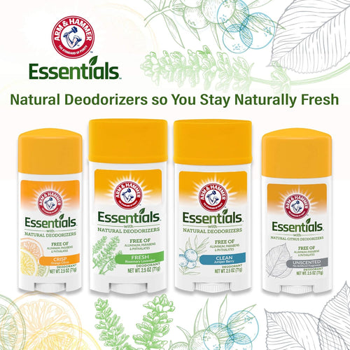 ARM&HAMMER ESSENTIALS DEODORANT NATURAL SANS PARABEN ORANGE CITRUS 71G