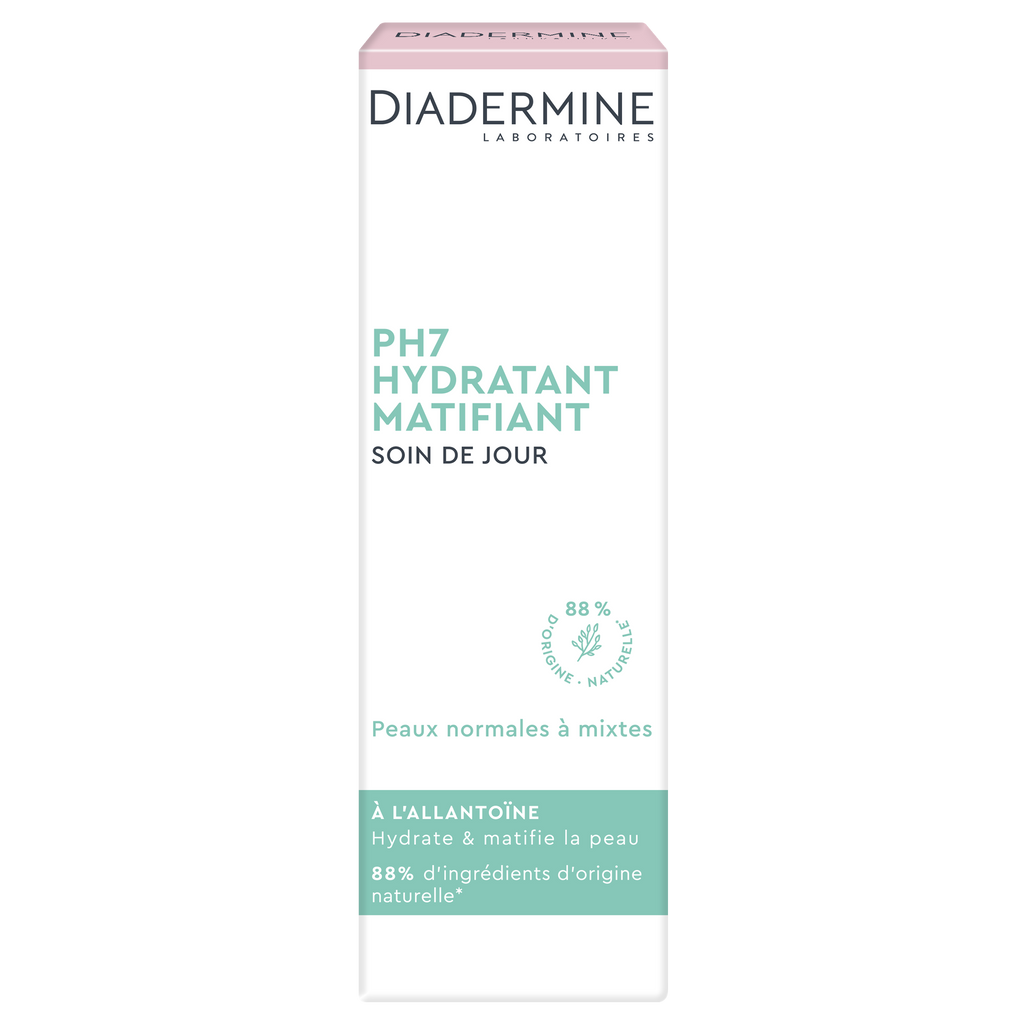 DIADERMINE PH7 SOIN DE JOUR HYDRATANT MATIFIANT TUBE PEAUX NORMALES À MIXTES