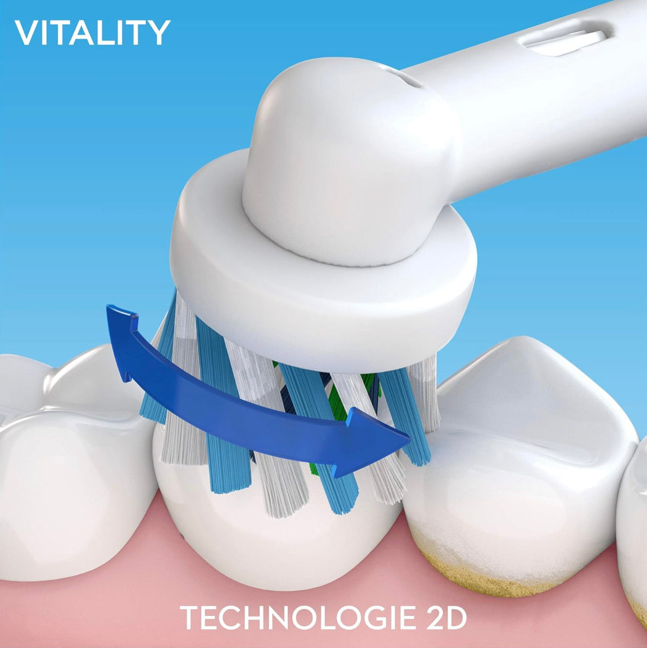 ORAL B BROSSE A DENTS ÉLECTRIQUE VITALITY 100 CROSS ACTION RECHAGABLE BLANCHE