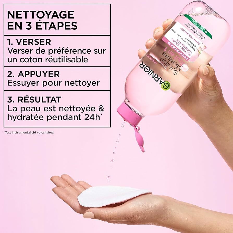 GARNIER SKIN ACTIVE SOLUTION MICELLAIRE TOUT EN 1 POUR PEAUX SENSIBLE 400ML