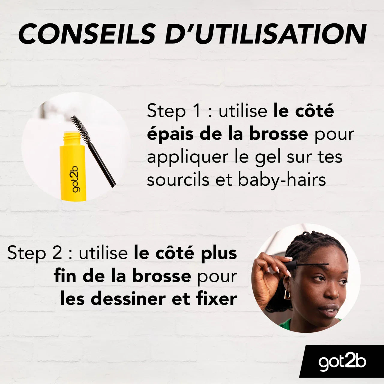 GOT2BE GEL SOURCILS 2EN1 COLLÉ-SERRÉ 16 ML