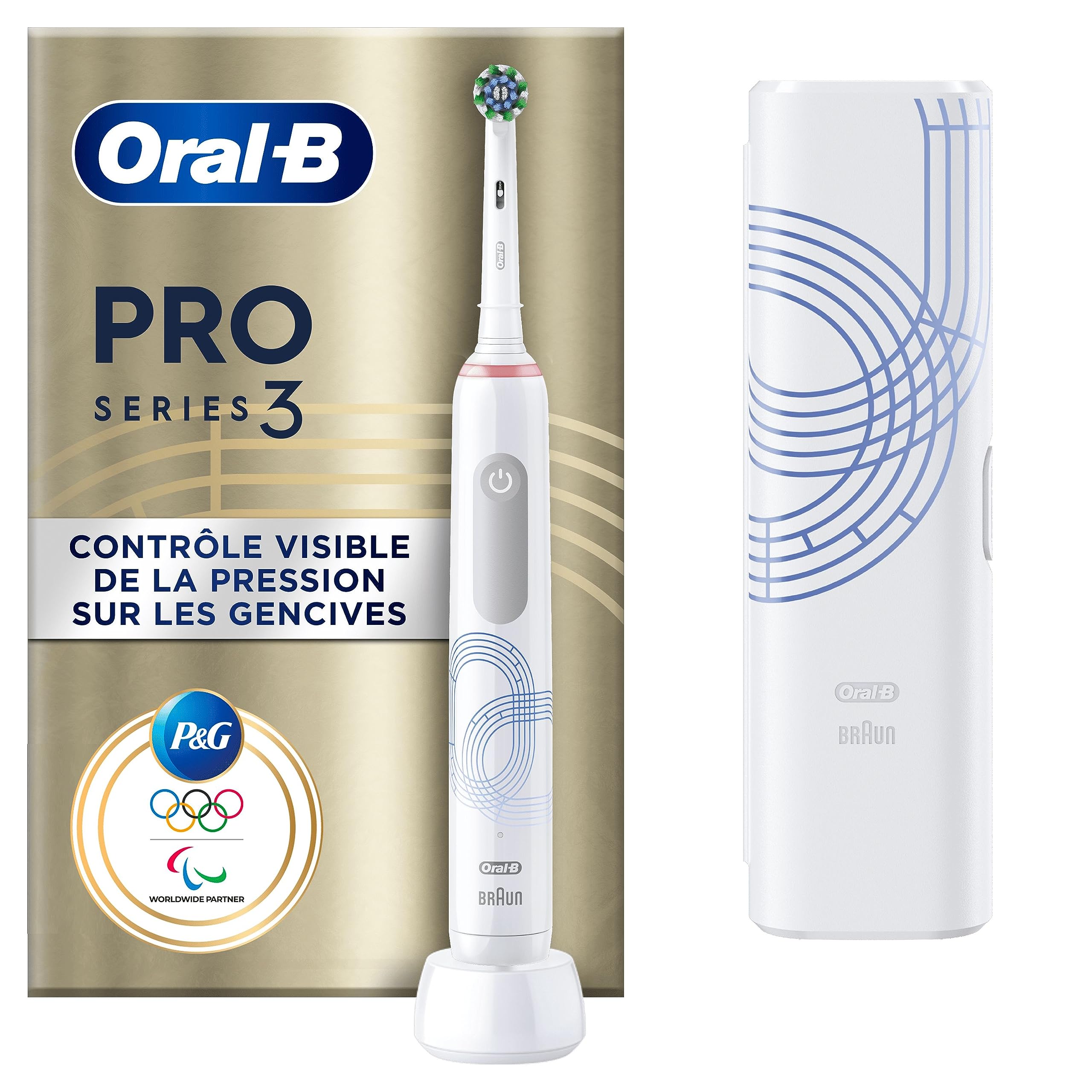 ORAL-B PRO SERIES 3 BROSSE À DENTS (AVEC ÉTUI DE VOYAGE) ÉDITON LIMITÉE