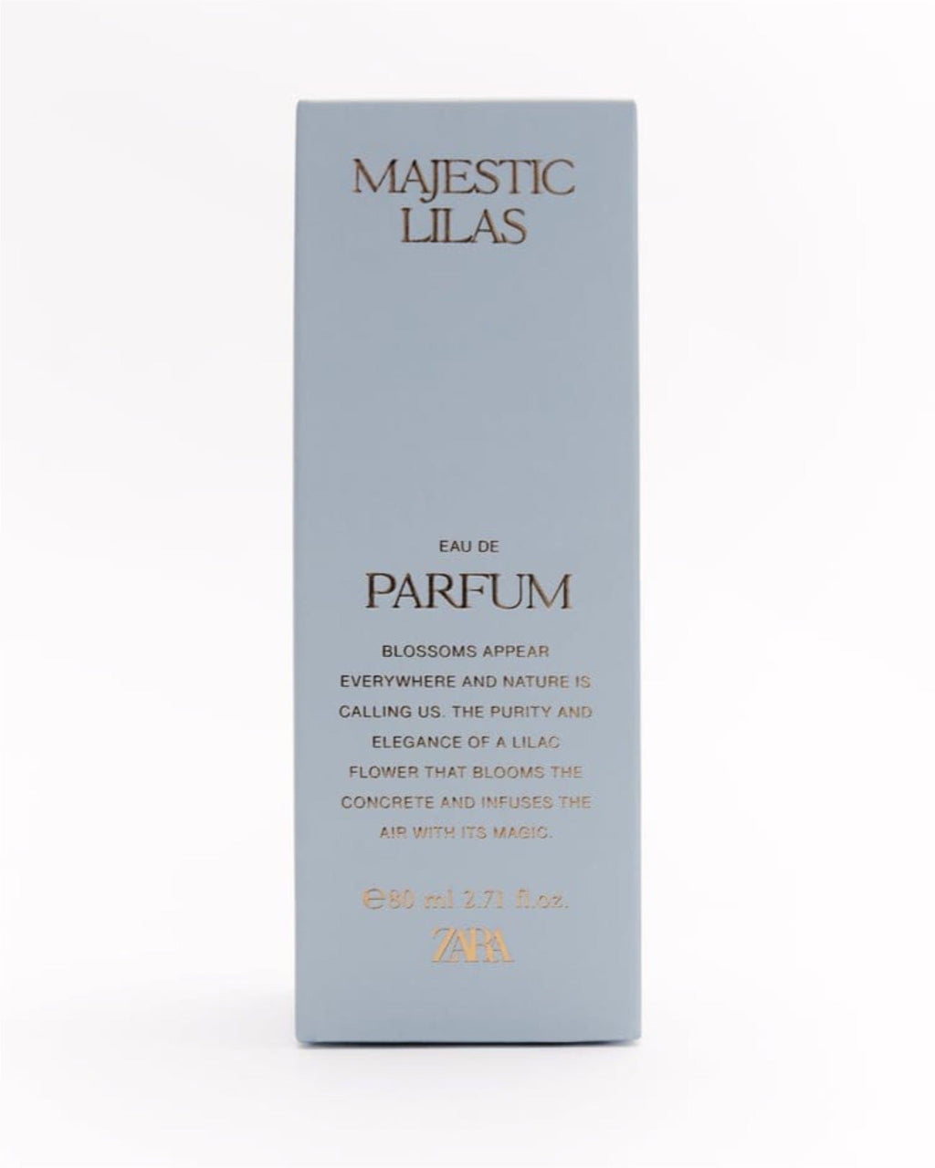 ZARA MAJESTIC LILAS EAU DE PARFUM 80ML