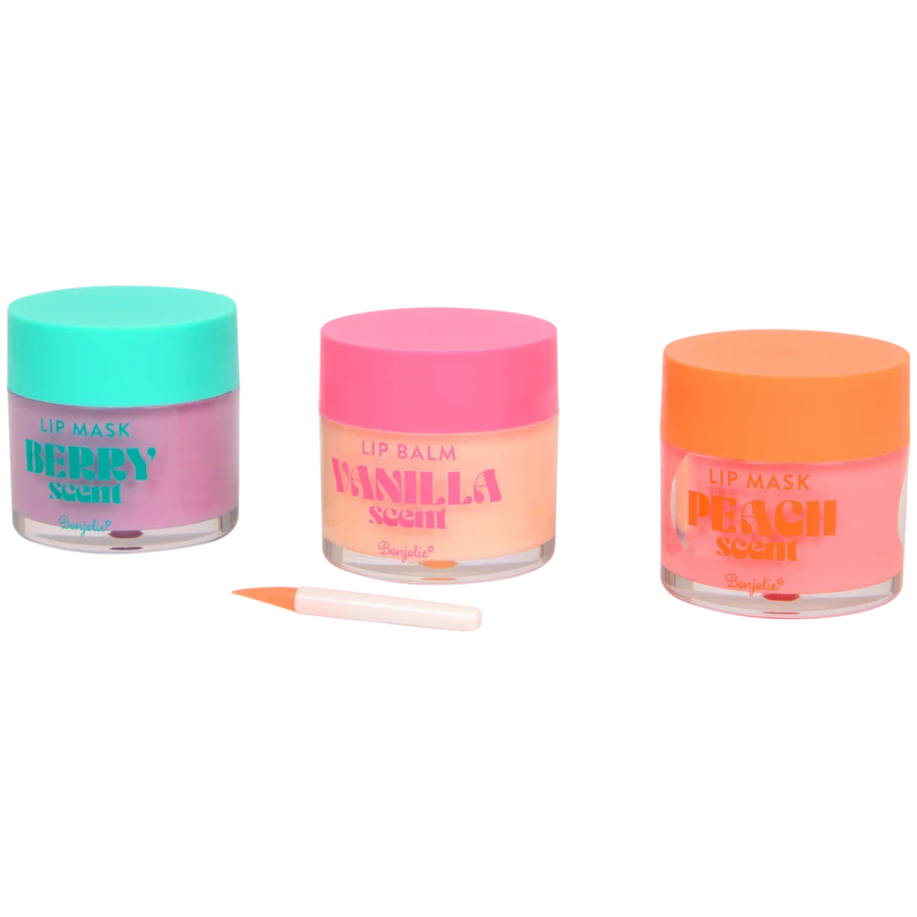 COFFRET LIP BALM 3 PIECES VANILLE /BERRY / PEACH