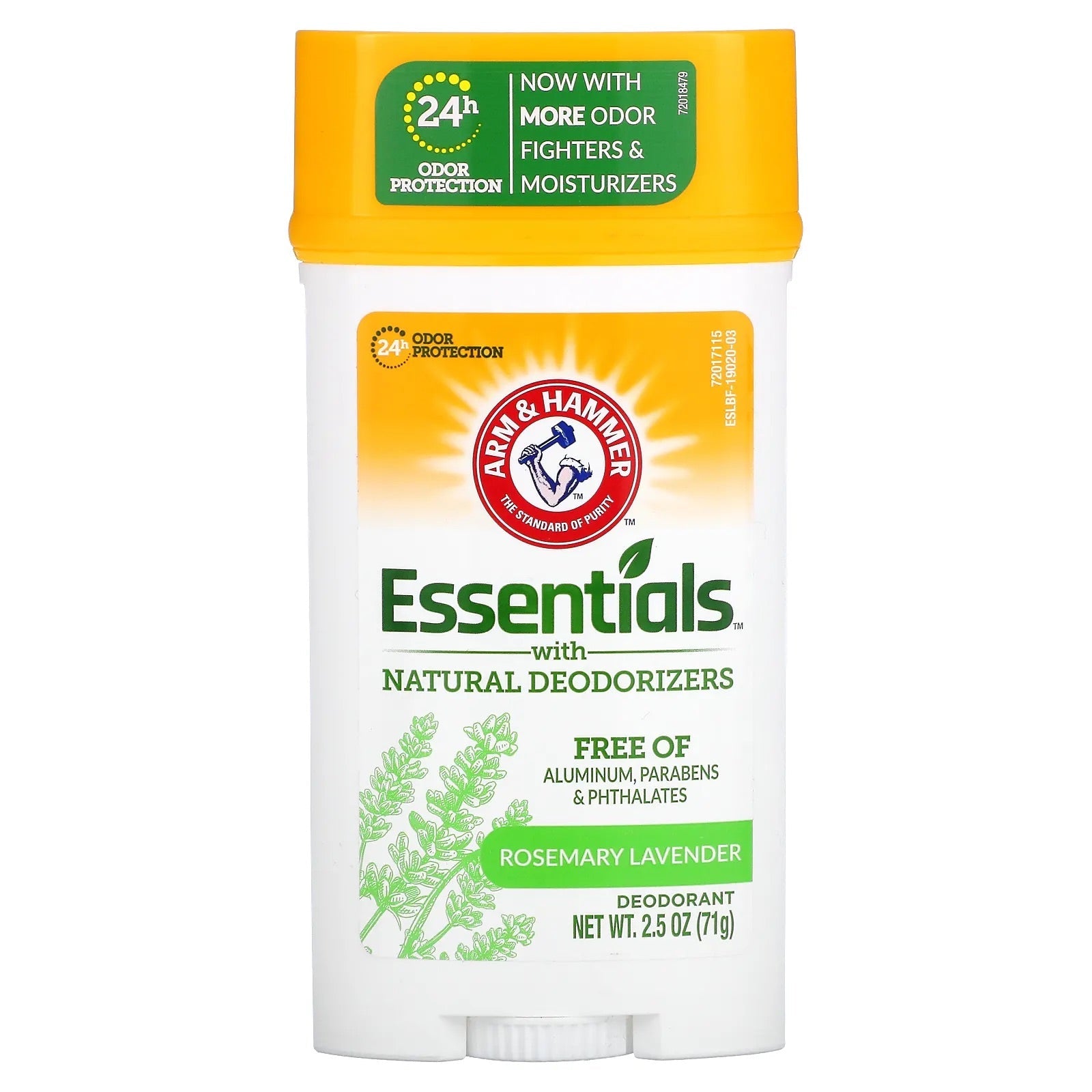 ARM & HAMMER DEODORANT EN STICK LARGE ROMARIN ET LAVANDE 71G
