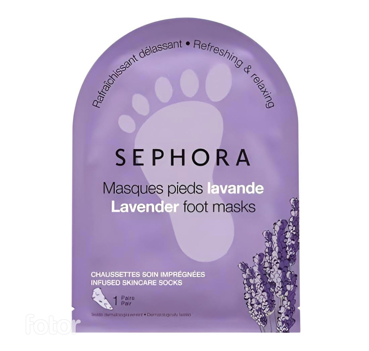 SEPHORA MASQUE PIEDS - CHAUSSETTES SOIN IMPRÉGNÉES LAVANDE