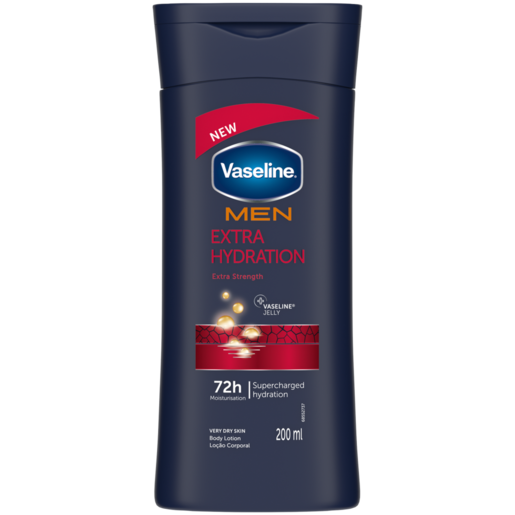 VASELINE MEN EXTRA HYDRATION 72H BODY LOTION 200ML