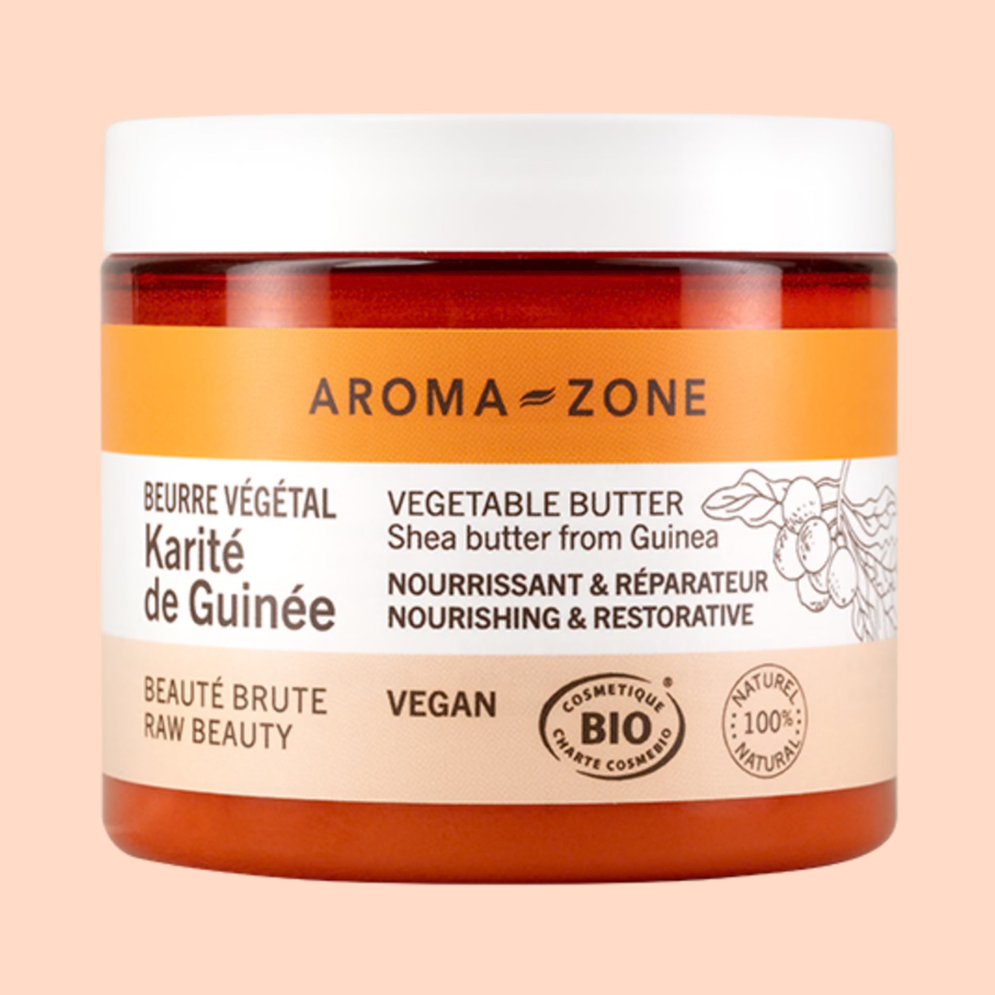 AROMA ZONE BEURRE DE KARITÉ DE GUINÉE BIO 200 ML