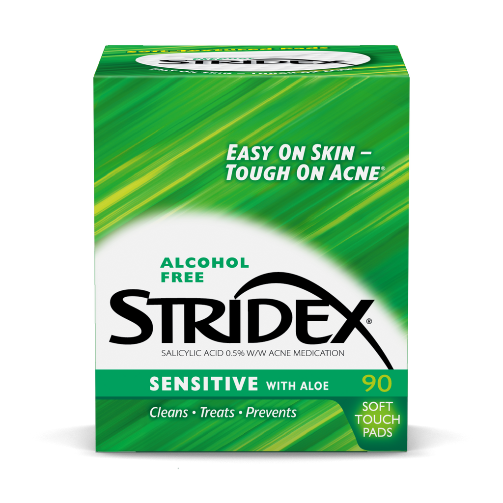 STRIDEX SENSITIVE WITH ALOE ALCOHOL FREE 55 SOFT TOUCH PADS