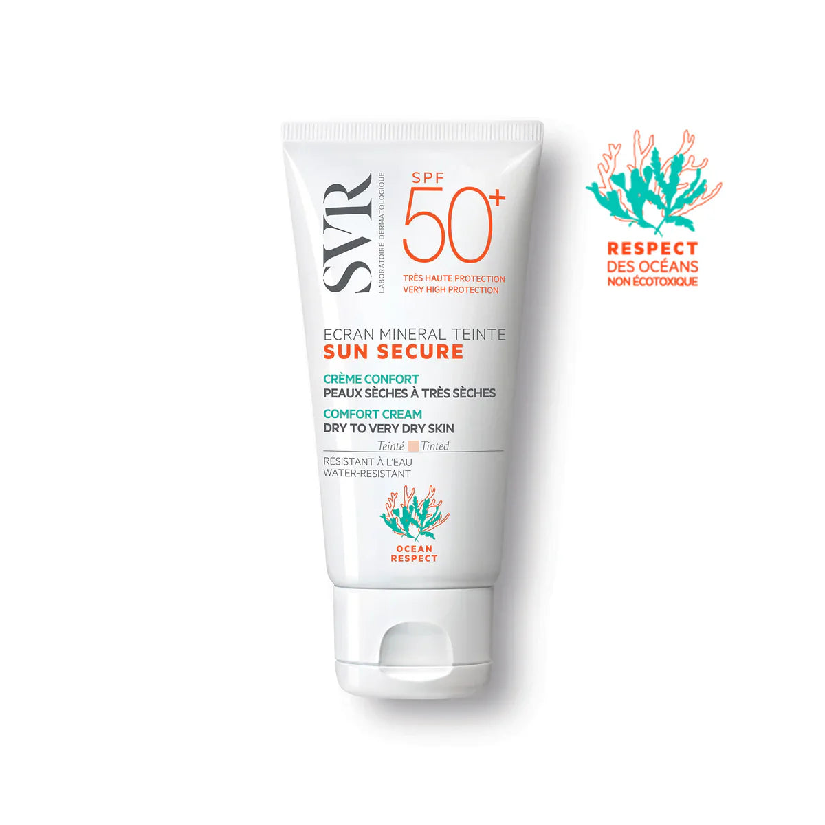 SUN SECURE SVR ÉCRAN MINÉRAL TEINTÉ PEAUX SÈCHES À TRÈS SÈCHES  SPF50+