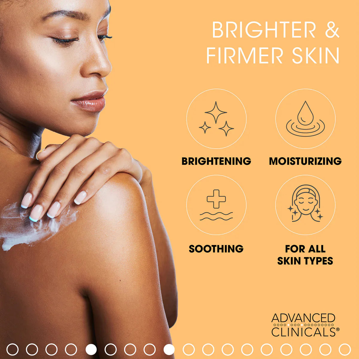 ADVANCED CLINICALS, VITAMINE C, CRÈME ÉCLAIRCISSANTE, FORMULE AVANCÉE, 454 G