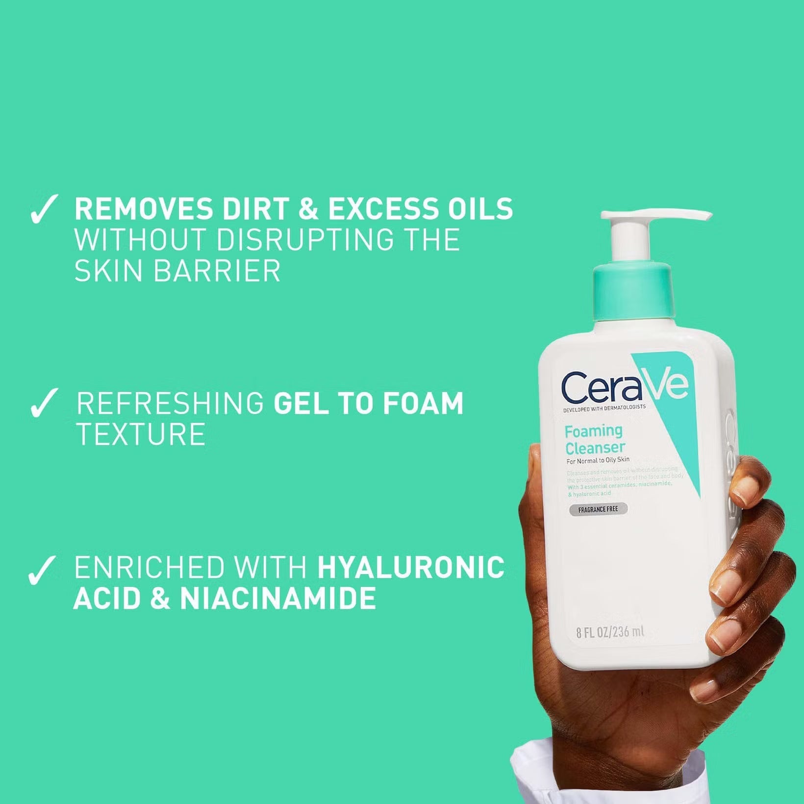 CERAVE GEL MOUSSANT NORMAL TO OILY SKIN 236ML