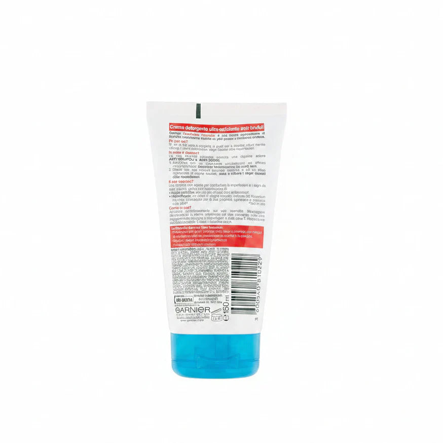 GARNIER SKIN ACTIVE PURE ACTIVE INTENSIVE CRÈME NETTOYANTE ULTRA-EXFOLIANTE ANTI-BOUTONS 150ML
