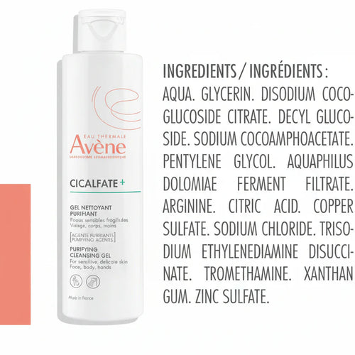 AVÈNE CICALFATE+ GEL NETTOYANT ASSAINISSANT 200ML