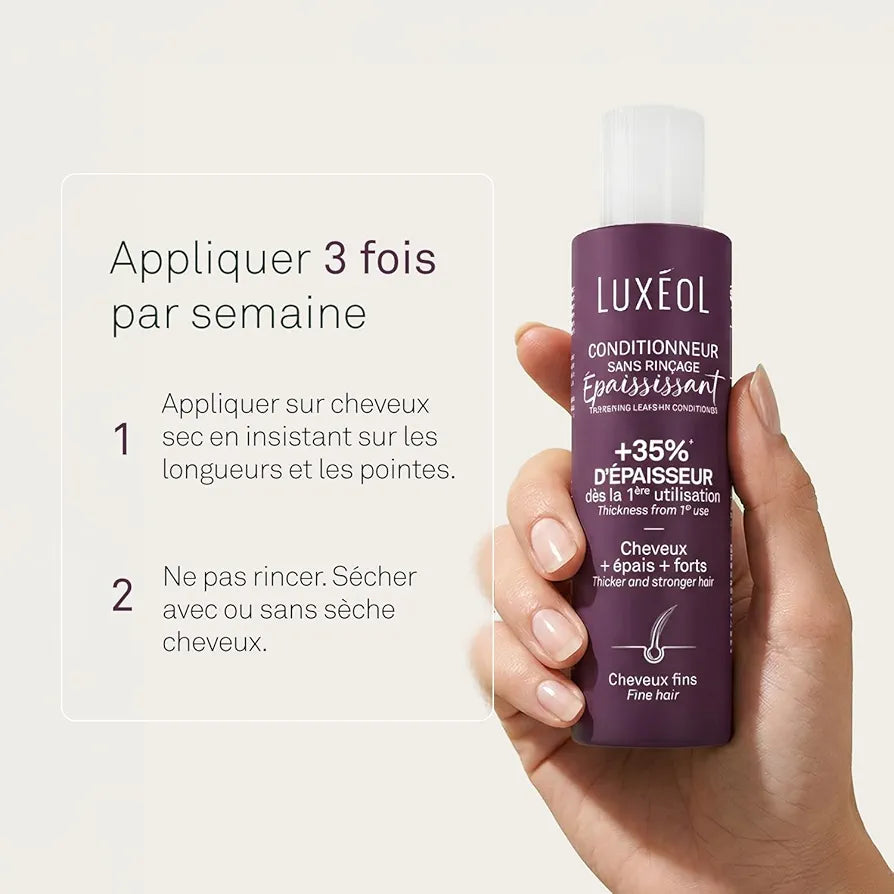 LUXÉOL CONDITIONEUR SANS RINÇAGE 35% ÉPAISSISSANT 150ML