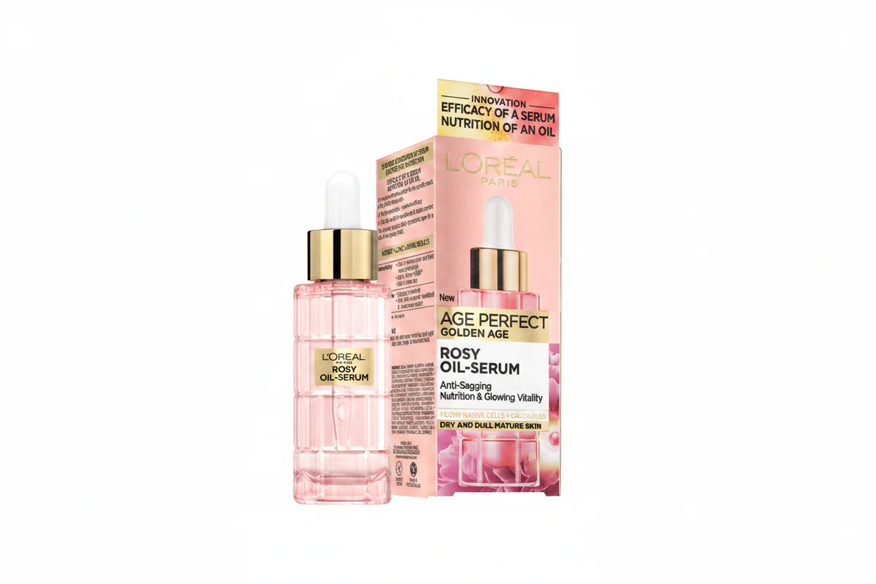 L’ORÉAL PARIS AGE PERFECT GOLDEN AGE ROSY OIL-SERUM ANTI SAGGIN NOURISHING & GLOWING VITALITY FOR DRY AND DULL SKIN 30 ML