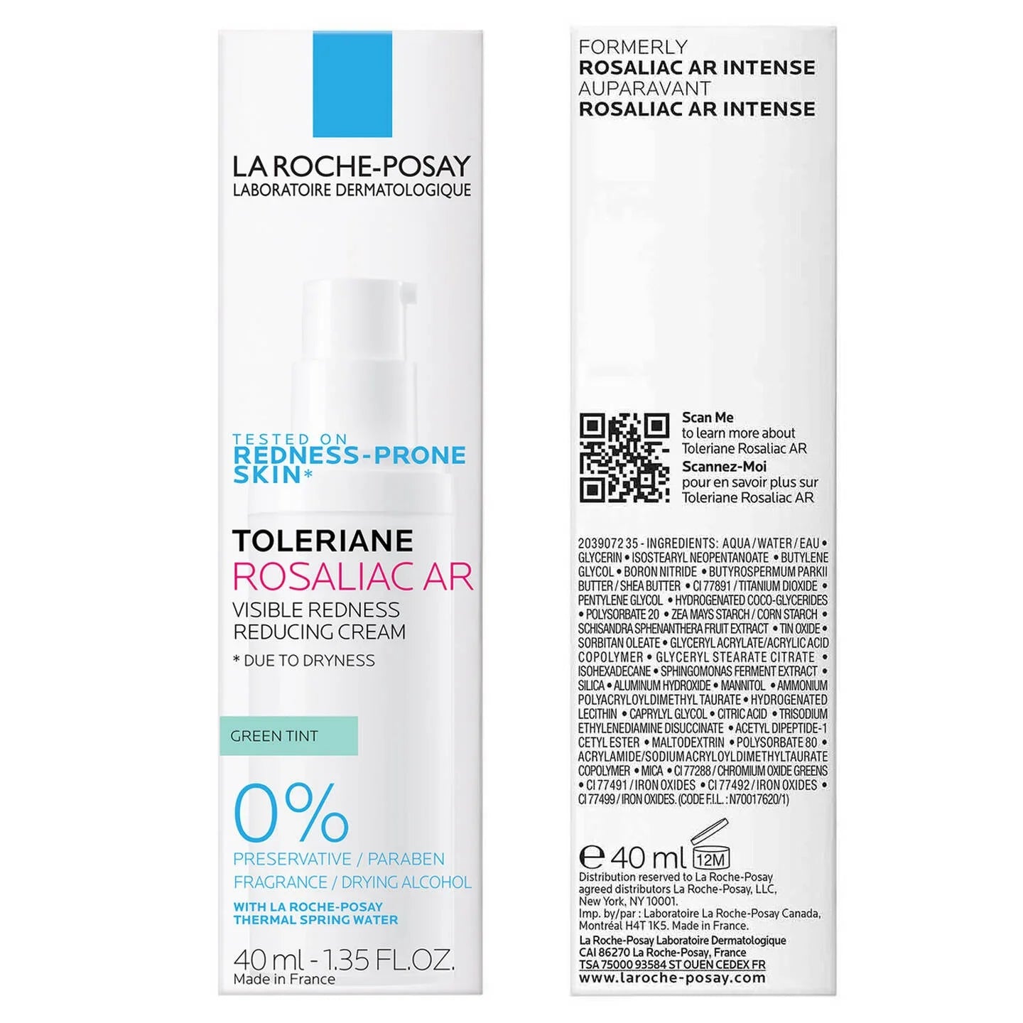 LA ROCHE POSAY TOLERIANE ROSALIAC AR VISIBLE REDNESS REDUCING CREAM 40ML