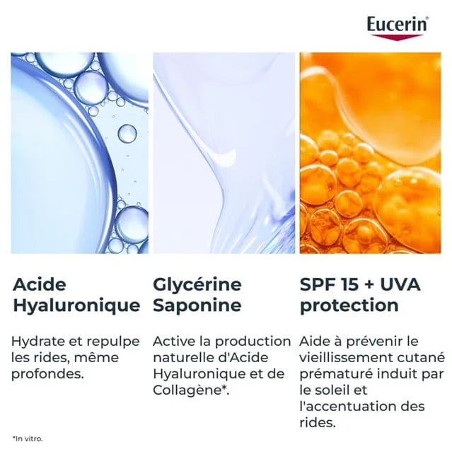 EUCERIN HYALURON FILLER + 3X EFFECT SOIN DE JOUR SPF15 50ML