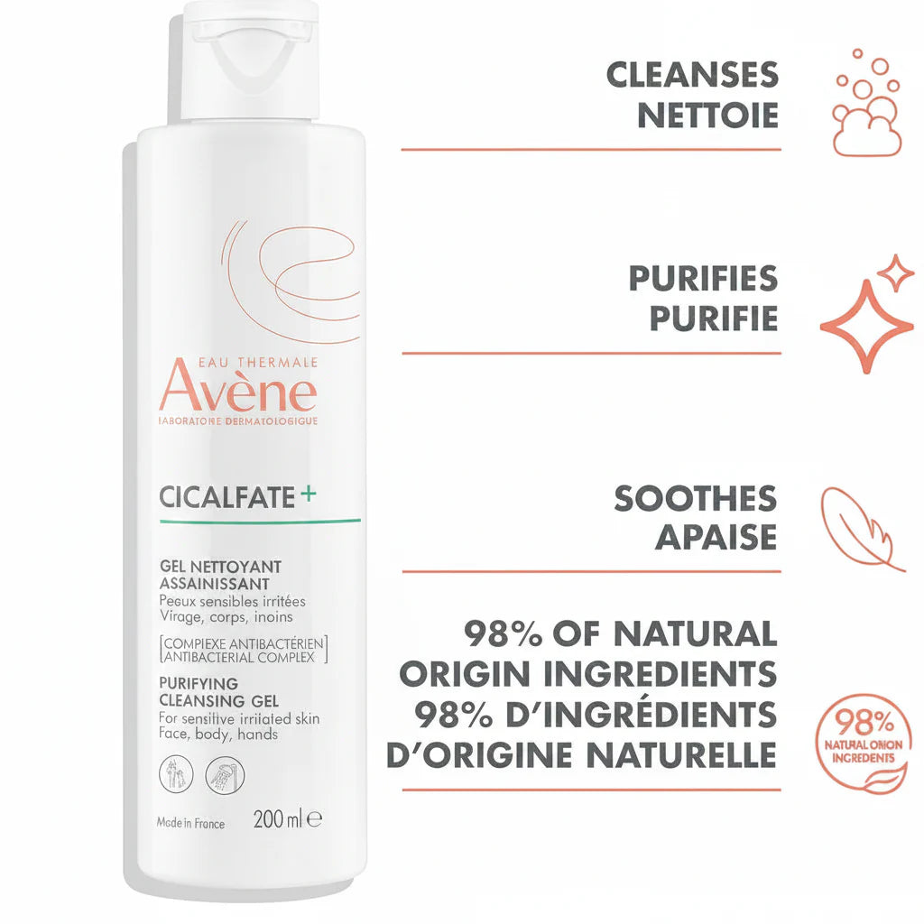AVÈNE CICALFATE+ GEL NETTOYANT ASSAINISSANT 200ML