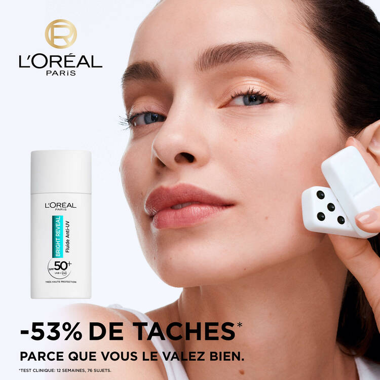 L’ORÉAL PARIS BRIGHT REVEAL FLUIDE ANTI-UV SPF50 ANTI-TACHES INVISIBLE 50ML