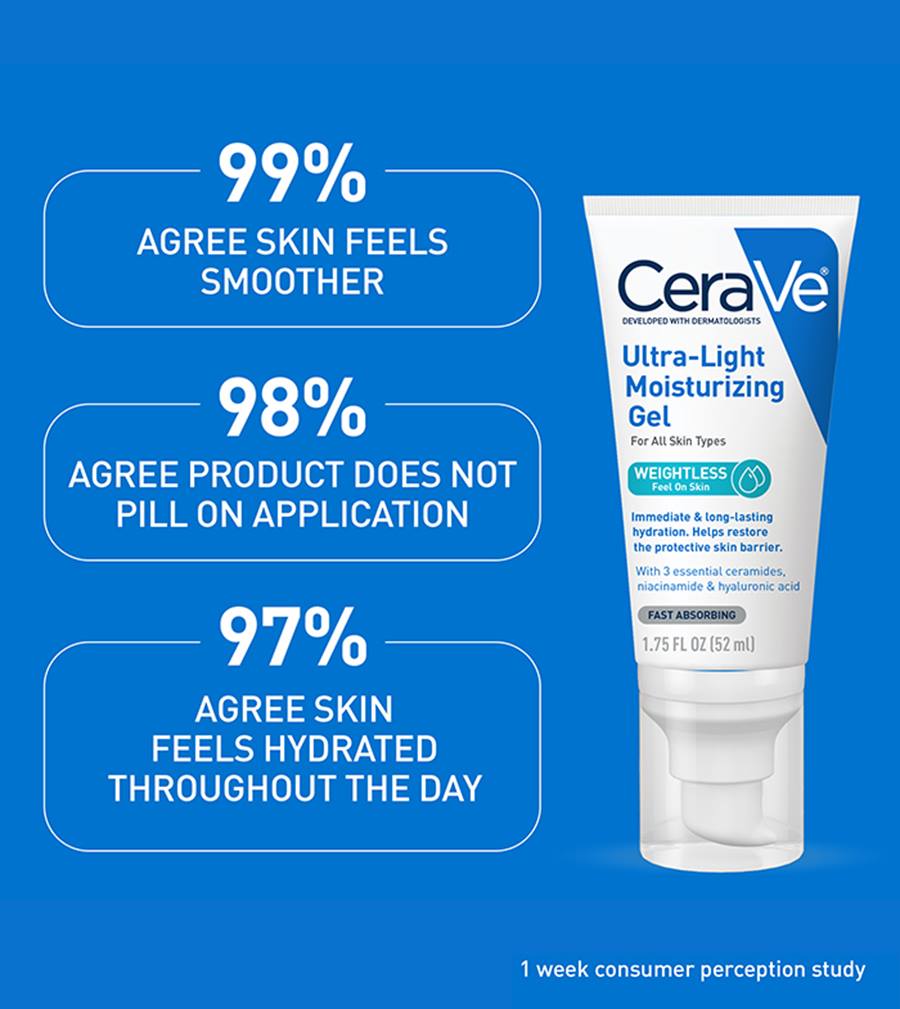 CERAVE ULTRA LIGHT MOISTURIZING GEL 52ML