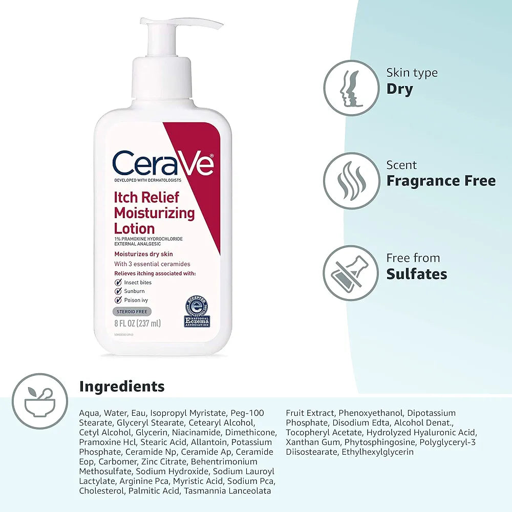 CERAVE ITCH RELIEF MOISTURIZING LOTION 237ML