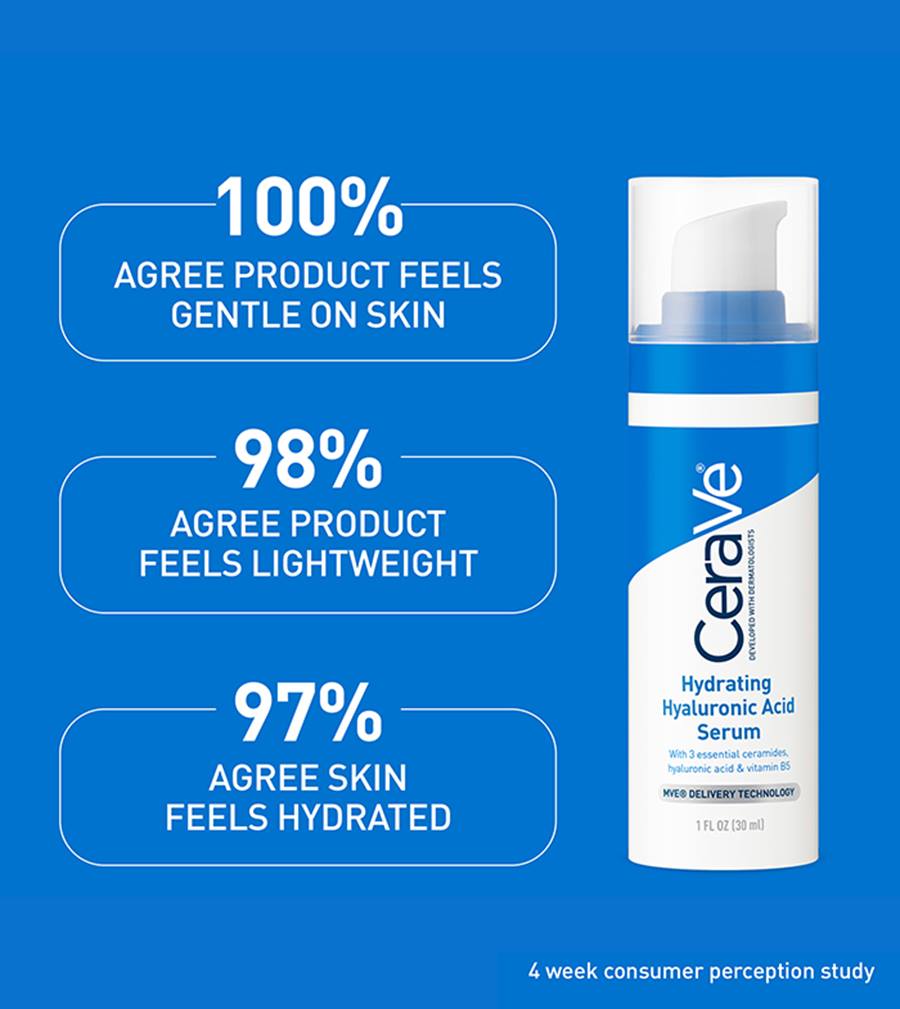 CERAVE HYDRATING  SERUM WITH HYALURONIC ACID 30 ML