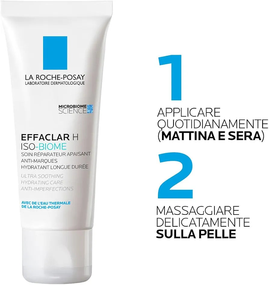 LA ROCHE POSAY EFFACLAR H ISO-BIOME SOIN RÉPARATEUR APAISANT ANTI-MARQUE HYDRATANT LONG DURÉE 40ML