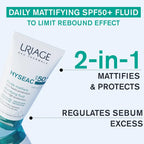 URIAGE HYSEAC FLUIDE MATIFIANT TREA HAUTE PROTECTION  SPF50+ HYDRATE 50ML