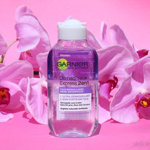 GARNIER SKIN ACTIVE DÉMAQ'YEUX EXPRESS 2EN1 ULTRA-DEMAQUILLANT ET SOINS FORTIFIANT CILS 125ML