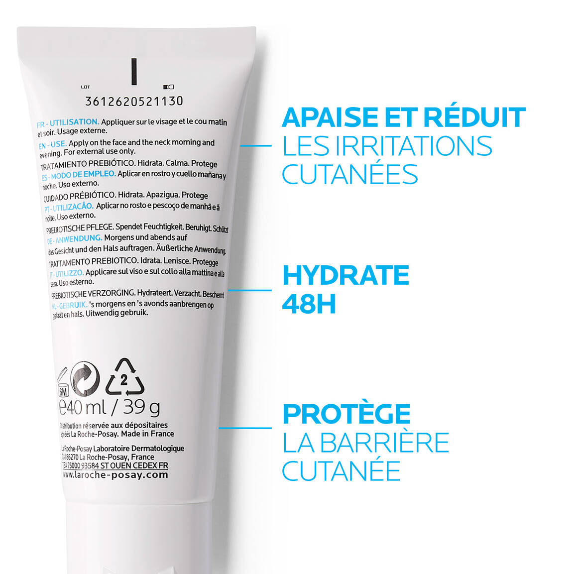 LA ROCHE POSAY TOLERIANE SENSITIVE RICHE SOIN HYDRATANT APAISANT 40ML