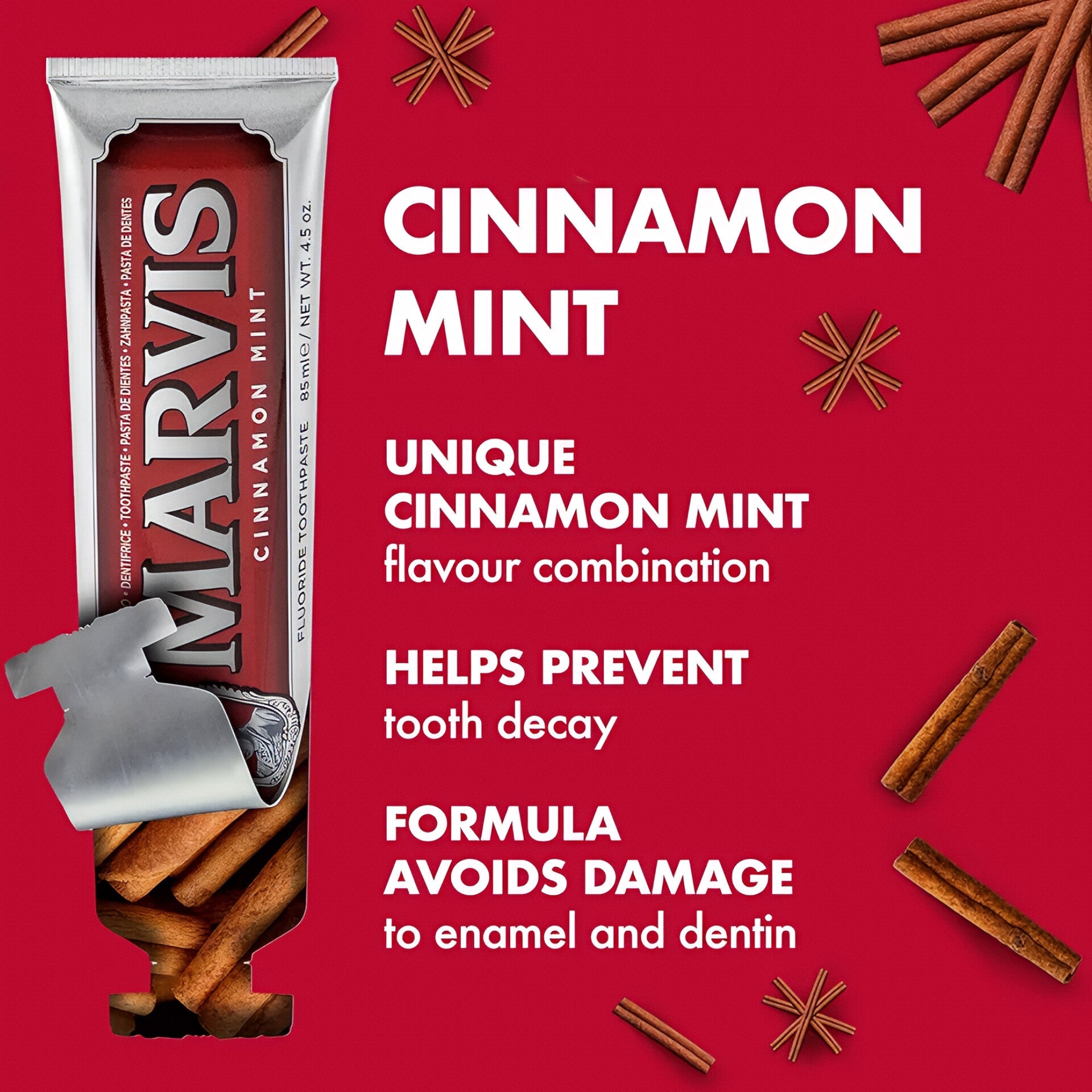MARVIS DENTIFRICE CINNAMON MINT 85 ML